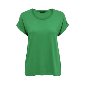Camiseta sólida cómoda con cuello redondo para mujer Estilo versátil para uso informal y uso diario para capas de verano - Product Image 6