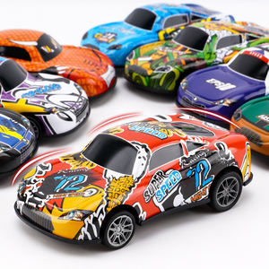 รถของเล่นโลหะแบบดึงกลับ ขนาด 6.8 ซม. รถแข่งจำลองขนาดเล็ก ขับเคลื่อนด้วยแรงเสียดทาน สไตล์การ์ตูน ของขวัญสำหรับเด็กชายและเด็กหญิง จำนวนมาก - Product Image 3