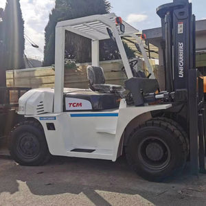 Chariot élévateur original importé du Japon TCM FD60 avec un bon moteur et une bonne boîte de vitesses utilisés pour la vente de machines de construction en stock à Shanghai - Product Image 1