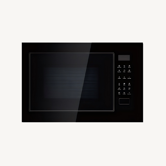 IDEA ID-M626-V Built-in Microwave Oven 25L Multi-function Microwave & Grill Combo Black Glass Panel Kitchen Appliance