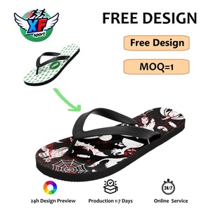 <span class=keywords><strong>Chanclas</strong></span> Personalizadas al por Mayor con Estampado de Elementos de Terror de Halloween, Sandalias de Playa y Ducha con Suela Suave de EVA y Diseño Personalizado - Product Image 1