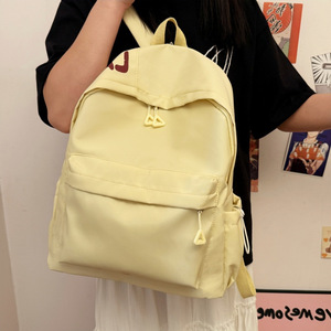 Fashionable Letter Design High <b>School</b> and Middle <b>School</b> Student <b>Backpack</b>, Casual and Simple Korean-Style Dual Shoulder Bag - Product Image 3