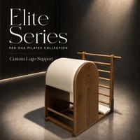 Baril d'escalade Pilates en chêne rouge massif écologique, support de colonne vertébrale, équipement de yoga professionnel pour la force et la stabilité du tronc