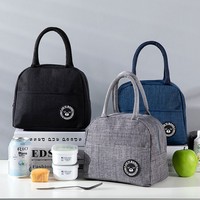 Sac à déjeuner moderne et minimaliste, best-seller, populaire, en aluminium épais, isotherme, grande capacité, boîte à bento en tissu Oxford, sac à main