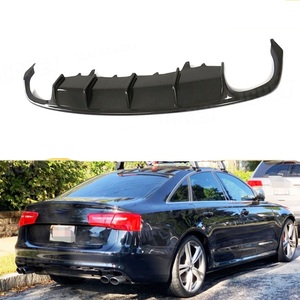 ดิฟฟิวเซอร์กันชนหลังคาร์บอนไฟเบอร์แท้สำหรับรถยนต์ Audi A6 S6 C7 ปี 2012 2013 2014 2015 2016 แบบ 4 ช่องลม - Product Image 2