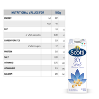 Top vente Made In Italy meilleur goût Soul boisson à base de plantes de soja 1L prêt à boire pour des modes de vie sains