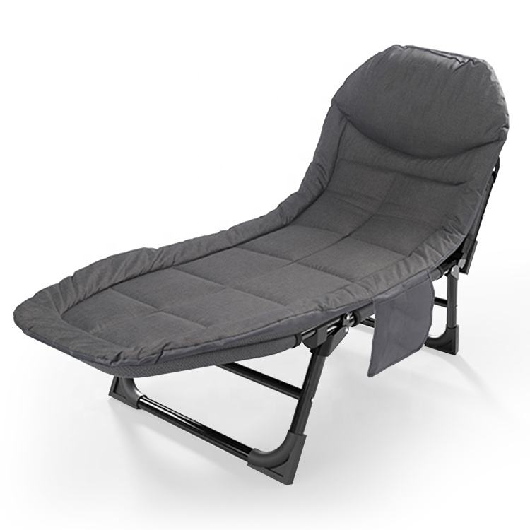 Outdoor Foldable Metal Camping Cot Adjustable Durable