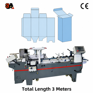 Máquina Plegadora y Encoladora Automática Mini 500, Longitud Total 3 Metros, para Cajas de Papel Pequeñas de 50-350 mm, Modelo CE 500, Diseño Simple y Compacto S - Product Image 1