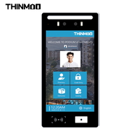 Thinmoo VF618PRO 8 Inch Android 11 Sistem Kontrol Akses Pengenal Wajah IP67 Tahan Air Interkom Video Telepon Pintu dengan RFID