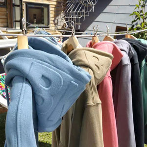 Özel Logo abd boyutu yüksek kaliteli pamuk kalın erkekler giyim All Over Hoody düz Unisex özel erkekler 3d kabartmalı Hoodie - Product Image 1