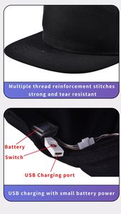 12*48 USB充電式アプリ制御可能<span class=keywords><strong>LED</strong></span>野球帽、Bluetoothアプリ制御でアウトドアアクティビティに最適 - Product Image 5