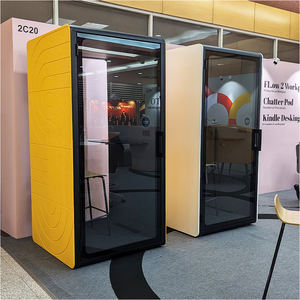 Cabine téléphonique acoustique noire de qualité supérieure avec annulation du bruit Chatter Pod Office Pod pour les appels privés - Product Image 5