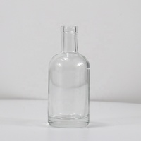 100ml Ronde Mini Bouteille D'alcool En Verre Bouchon de Liège 375ml 500ml 700ml 70cl Spiritueux liqueur Gin Rhum Tequila Bouteille En Gros
