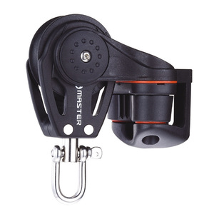 Poulie à roue unique pivotante avec manille/clip pour bateau à voile, diamètre de la roue 40 mm, diamètre de la ligne 6 mm, BB-0410FE, matériel marin - Product Image 2