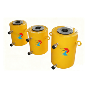 Ağır TYDRRH serisi 30/60/100/150ton çift etkili alaşımlı çelik içi boş hidrolik silindir <span class=keywords><strong>Jack</strong></span> 76mm içi boş piston Ram - Product Image 5