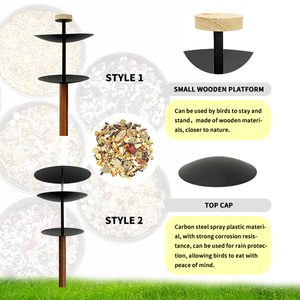 JH-Mech Iron Stand for <strong>Bird</strong> <strong>Feeder</strong> Built in Thread 27mm Diameter Tube Powder Coating Metal <strong>Free</strong> <strong>Standing</strong> <strong>Bird</strong> <strong>Feeders</strong> - Product Image 2