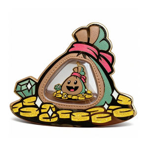 Bolso de Mano Anime Lucky Fortune Ita Bag con Soporte para Exhibición de Insignias, Vitrina Coleccionable Adorable para Pins, Mini Soportes Decorativos de Escritorio, Regalo para Fans - Product Image 4