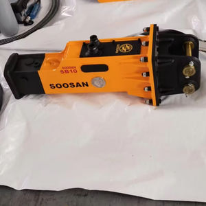 Martillo Hidráulico SOOSAN SB10 Tipo Caja, Cinceles de 40 mm, para Miniexcavadoras y Minicargadoras de 0.8-2.5 Toneladas, para Demolición de Roca - Product Image 1