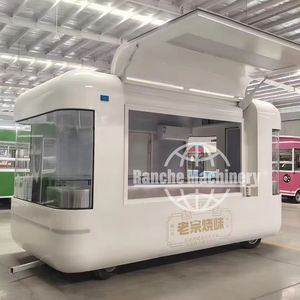 รถขายอาหารเคลื่อนที่/รถพ่วงขายอาหารเร็ว ประตูแบบ Gullwing ทำจากสแตนเลสเกรดเชิงพาณิชย์ พร้อมคุณสมบัติป้องกันสนิม สำหรับขายอาหารว่าง - Product Image 1