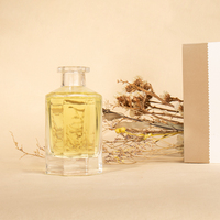Vente en gros 100 ml Grande capacité Carré transparent vide Flacon diffuseur d'anches en céramique pour diffuseur de parfum
