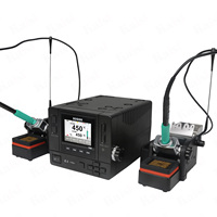 Estación de Soldadura de Precisión SUGON T66, Doble Mango Estándar, Puntas de Soldadura TJ8 TJ6, Reparación de Placas Base de Teléfonos Móviles y PCB