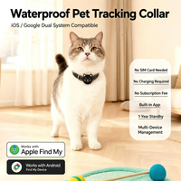 Localizador Inteligente Bluetooth Mini para Mascotas, Collar de Rastreo Reflectante y Ligero, Compatible con Aplicaciones iOS y Android