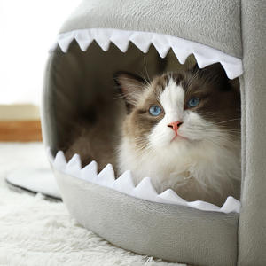 Lit d'animaux avec coussin amovible, pliable à fond résistant à l'eau, lavable à la Machine, joli, pour chiens et chats - Product Image 4