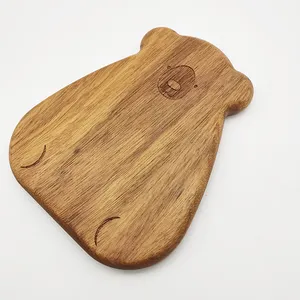 Criativa Dos Desenhos Animados Urso Em Forma de Vegetais Eco Friendly Tábuas de cortar Tábua De Corte De Bambu Orgânico para Cozinha