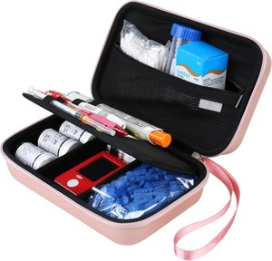 Sac <span class=keywords><strong>de</strong></span> protection pour stylos à insuline, boîte d'organisation pour soins diabétiques, sac <span class=keywords><strong>de</strong></span> transport <span class=keywords><strong>de</strong></span> voyage avec sangle <span class=keywords><strong>de</strong></span> transport pour lecteurs <span class=keywords><strong>de</strong></span> glycémie, médicaments - Product Image 1