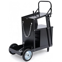 Chariot durable pour découpeur de plasma Chariot de soudage à quatre tiroirs pour le stockage des câbles et des bouteilles de gaz Chariots de soudage Chariot pour machine à souder