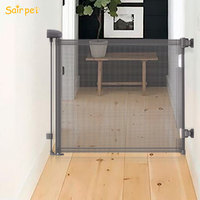 Barrière de sécurité rétractable pour bébé Sair, barrière de sécurité en maille pour porte, barrière de sécurité pour enfants, barrière de sécurité murale, barrière de sécurité pour bébé à fixation murale