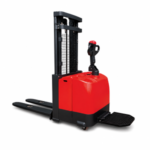Transpaleta Eléctrica de 1.2 Toneladas con Plataforma para Operador, Mástil de 2 Etapas, Centro de Carga de 600mm, para Almacén - Product Image 1