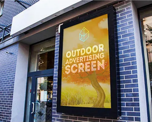 75 بوصة IP65 مقاومة للماء 4K nits الشمس قابلة للقراءة مزدوجة الجوانب شاشات الإعلان في الشوارع حديقة شاشة LCD في الهواء الطلق - Product Image 1