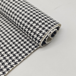 Cuir synthétique PVC Longda Jixi Houndstooth 0,8 mm, largeur 140 cm, imperméable, pour sacs et sacoches - Product Image 4