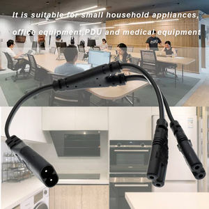 C8 IEC320แบบแยก C7 <span class=keywords><strong>Y</strong></span> สำหรับ2X IEC รูปที่8ตัวผู้เป็น<span class=keywords><strong>2</strong></span>ตัวเมีย<span class=keywords><strong>1</strong></span>อิน<span class=keywords><strong>2</strong></span><span class=keywords><strong>สาย</strong></span>ไฟกระแสสลับ - Product Image 5