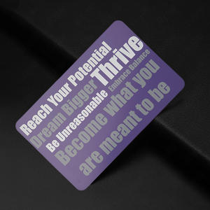 Tarjeta de metal cepillado plateado para tarjeta de metal de marca de seguridad AVSEC AUSTRALIA - Product Image 4