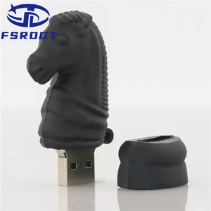 Quà tặng 2GB 4GB USB Bộ nhớ đĩa cờ vua hiệp sĩ đúng công suất ngựa tùy chỉnh USB Logo khuyến mại USB Flash Drive Pen với chuỗi kim loại - Product Image 5