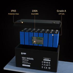 그리드 태양열 RV 마린 캠핑 원통형 리튬 이온 배터리용 맞춤형 12V 등급 <span class=keywords><strong>LiFePO4</strong></span> 리튬 배터리 100Ah-200Ah 용량 - Product Image 4