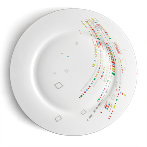 Assiette à dîner en céramique bon marché AOOSY 10,5 pouces Assiettes de restaurant nordiques modernes pour le déjeuner - Product Image 1