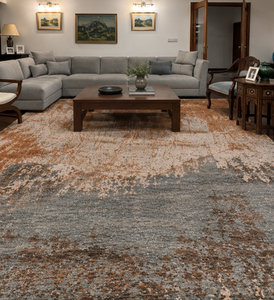 High Quality Contemporary Hand-Knotted Modern Wool Rug with Abstract Pattern for Living Room & Modern Interior - Product Image 5
