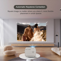 Projecteur LED LCD P21 1080P Android 13 avec WiFi 6 et BT 5.4, 350 ANSI, portable, home cinéma, jeux, prise en charge 4K, 8 Go de stockage