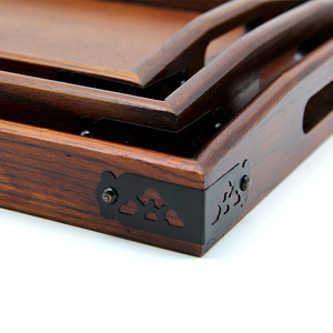 Japanese Style Wooden Serving <b>Tray</b> Solid Wood Rectangular <b>Tea</b> <b>Tray</b> Hotel Coffee <b>Tea</b> Set Storage <b>Tray</b> - Product Image 2