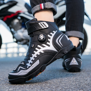 Chaussures de moto <span class=keywords><strong>pour</strong></span> hommes, <span class=keywords><strong>bottes</strong></span> courtes tout-terrain <span class=keywords><strong>pour</strong></span> la course et le tourisme en moto - Product Image 2