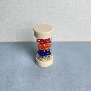 Tubo de sonido de lluvia de madera de 12 CM, colorido, para aprendizaje temprano, instrumento musical educativo, sonajero, juguete para niños, venta al por mayor - Product Image 2