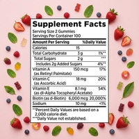 Livraison Rapide – Gummies de Biotine et Collagène à Marque Blanche – Compléments Vitaminiques Naturels pour Ongles, Peau et Cheveux – Capsules Capillaires Beauté