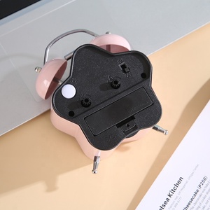 Reloj despertador clásico de diseño moderno de 3 pulgadas con dos campanas y puesta de sol para personas que duermen mucho a un precio competitivo, reloj de escritorio - Product Image 6