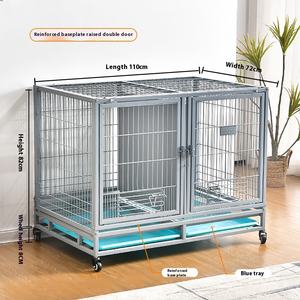 Cage pour chien domestique petite à moyenne cage d'élevage de chat pliable à deux couches pour <span class=keywords><strong>Labrador</strong></span> et autres races - Product Image 2