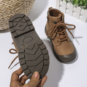 Bottes pour enfants en gros, printemps, automne, <span class=keywords><strong>hiver</strong></span>, nouvelles bottes décontractées pour garçons, bottines tendance, fermeture éclair, semelle intérieure en coton - Product Image 6