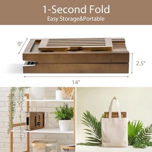 Bandeja moderna para bañera con ancho ajustable, soporte para vino y tableta con soporte para teléfono, soporte para tableta de baño y organizador de bañera de bambú antideslizante - Product Image 5