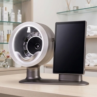Analyseur de peau 3D multilingue avec loupe pour follicules pileux, idéal pour salons de beauté et entreprises cosmétiques